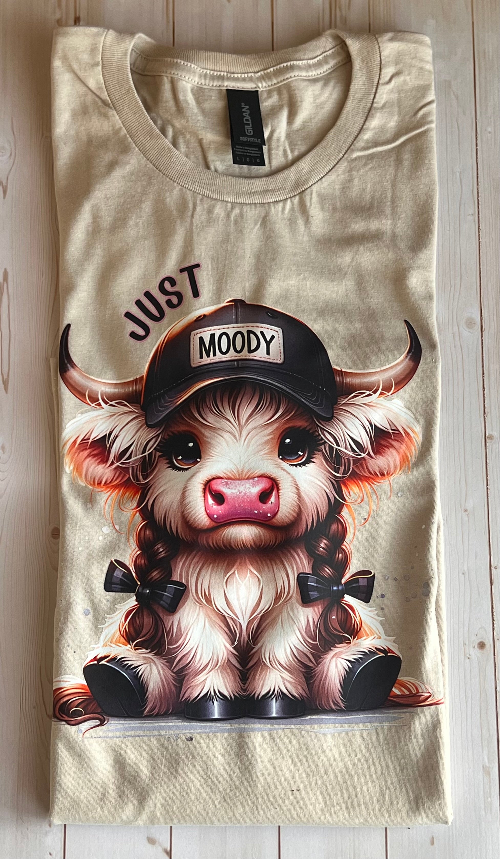 Gildan Just Moody T-Shirt Crewneck Short Sleeve