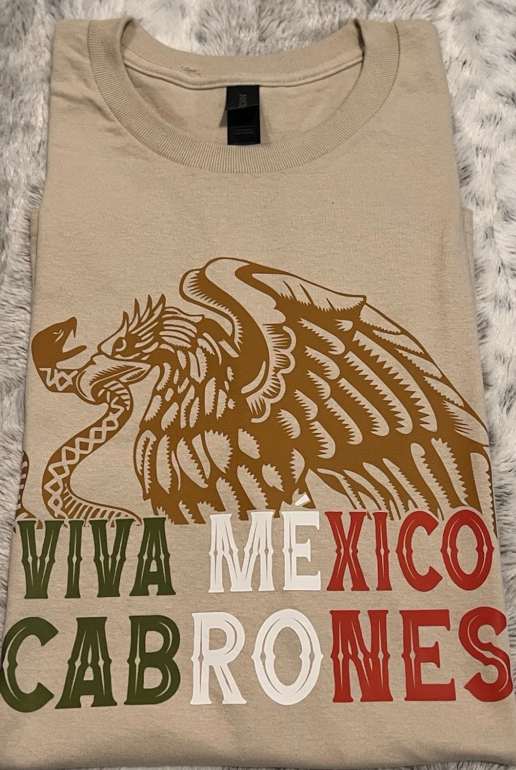 Gildan Viva México T-Shirt Crewneck Short Sleeve