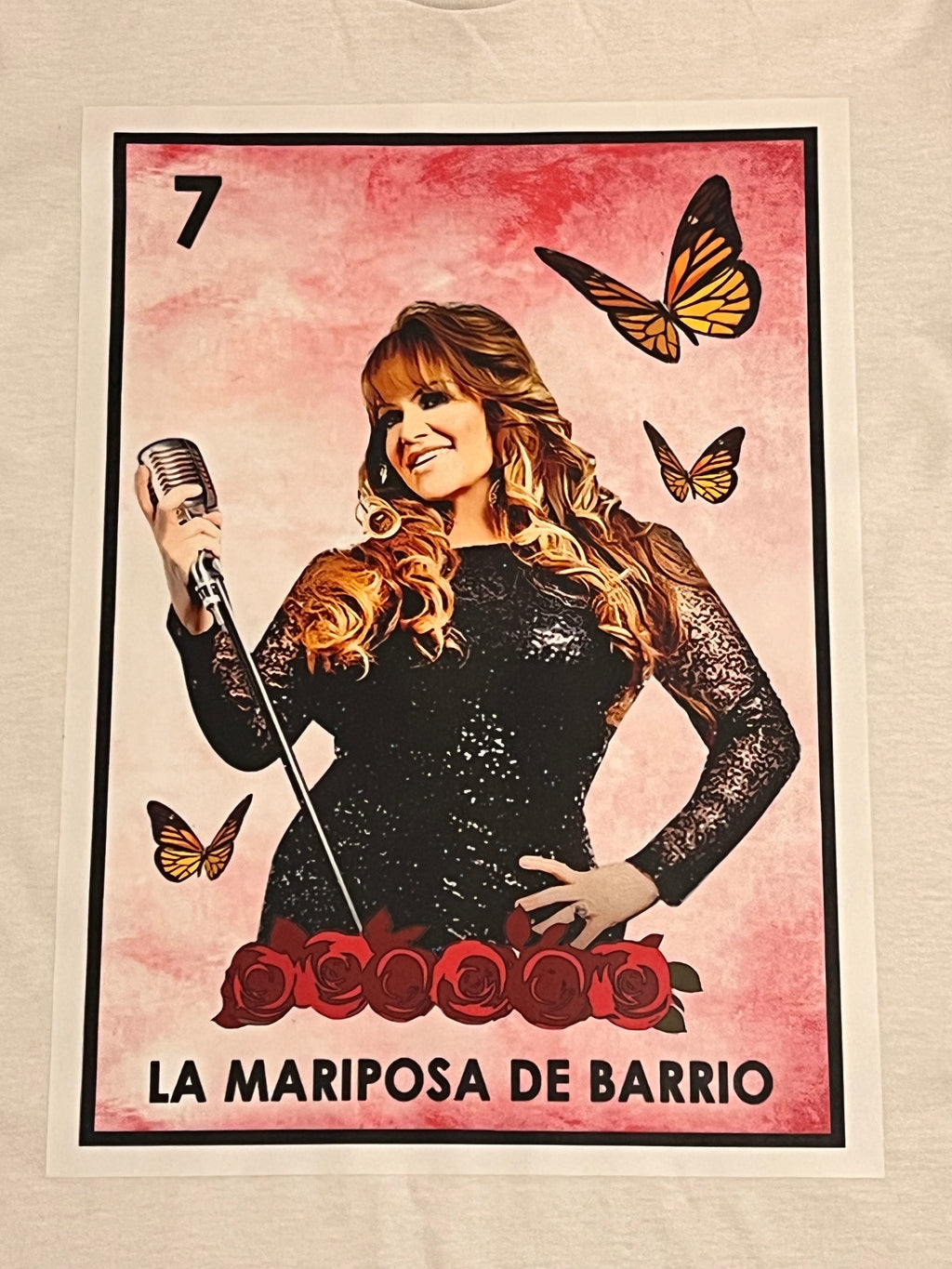 Gildan Mariposa De Barrio T-Shirt Crewneck Short Sleeve