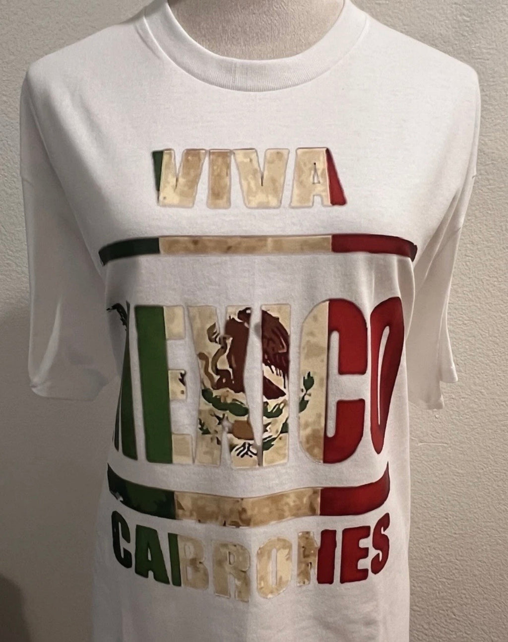 Gildan Viva México Crewneck T-Shirt Short Sleeve