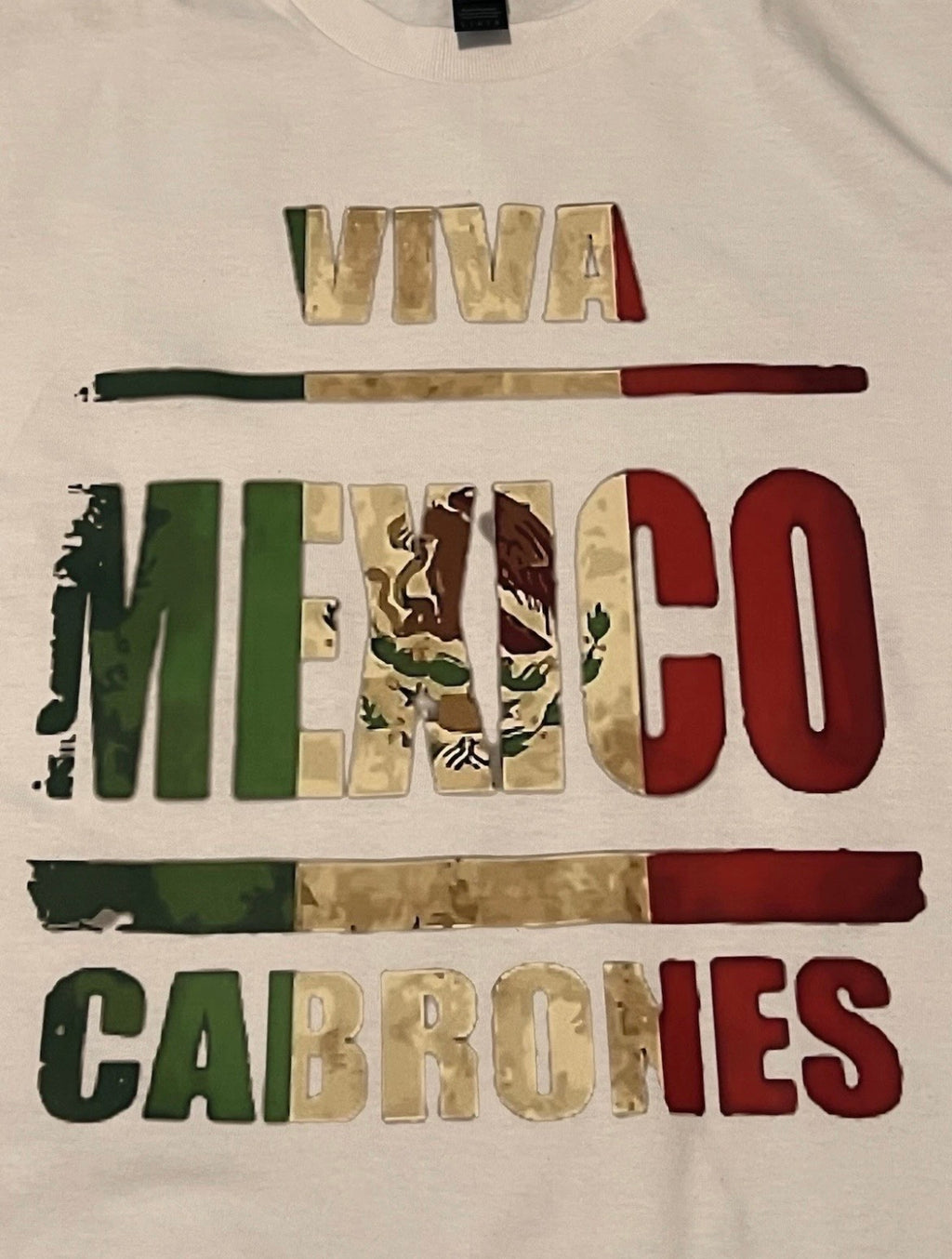 Gildan Viva México Crewneck T-Shirt Short Sleeve
