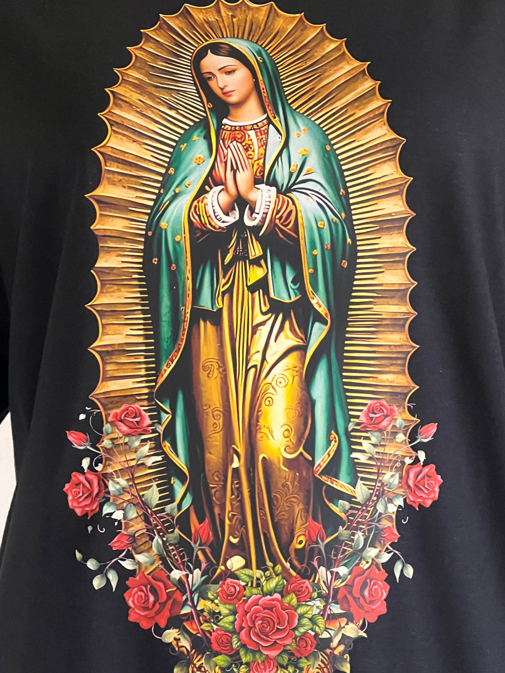 🌹 “Virgen de Guadalupe” Faith & Protection T-Shirt Crewneck Short Sleeve