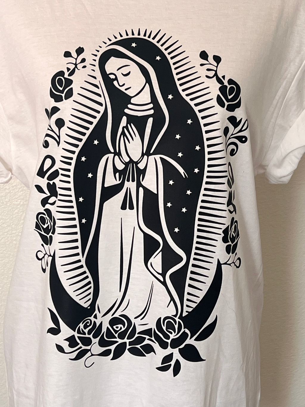 🌹 “Virgen de Guadalupe” Faith & Protection T-Shirt Crewneck Short Sleeve