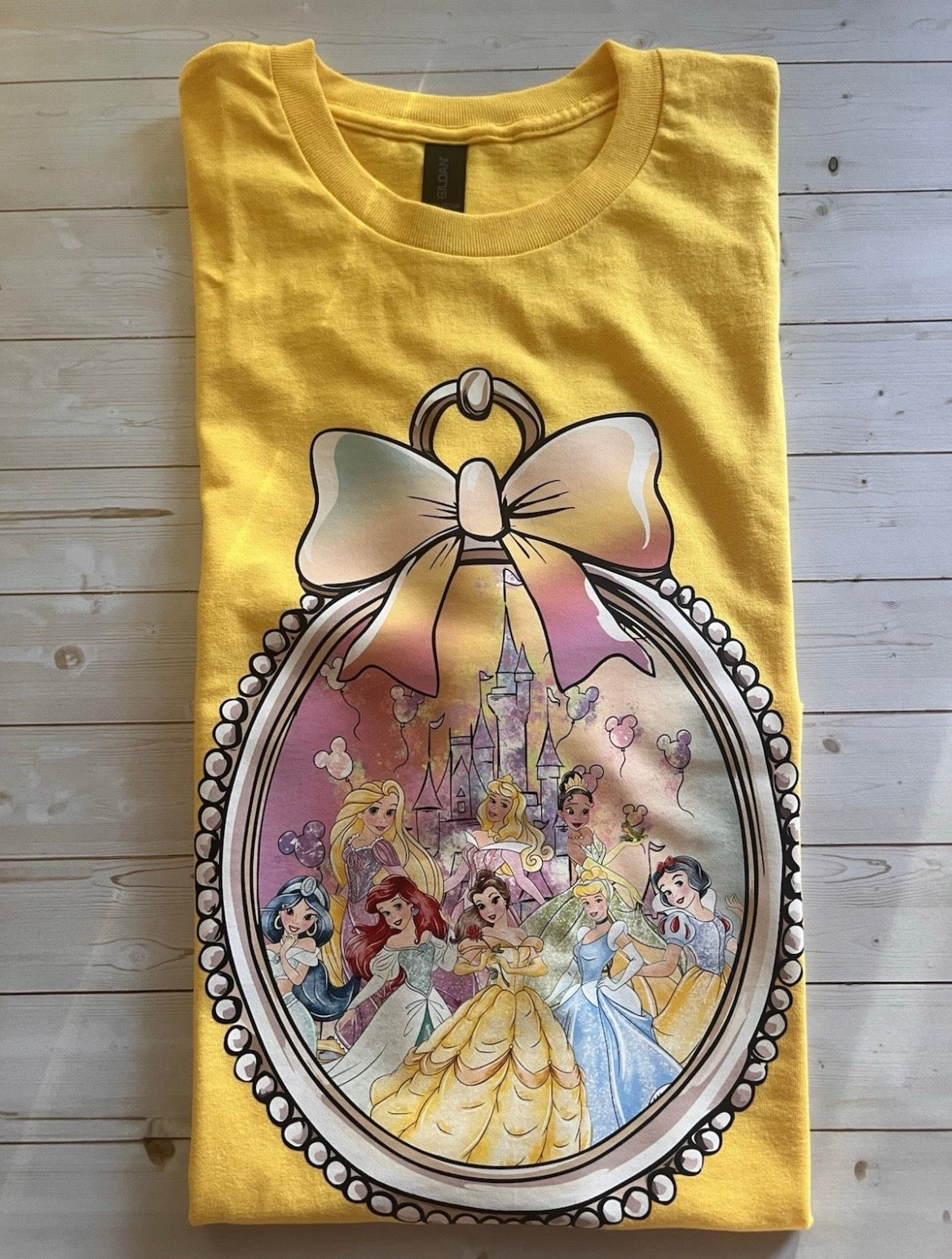 Disney Princesses Graphic Tee - Yellow Mirror Charm T-Shirt