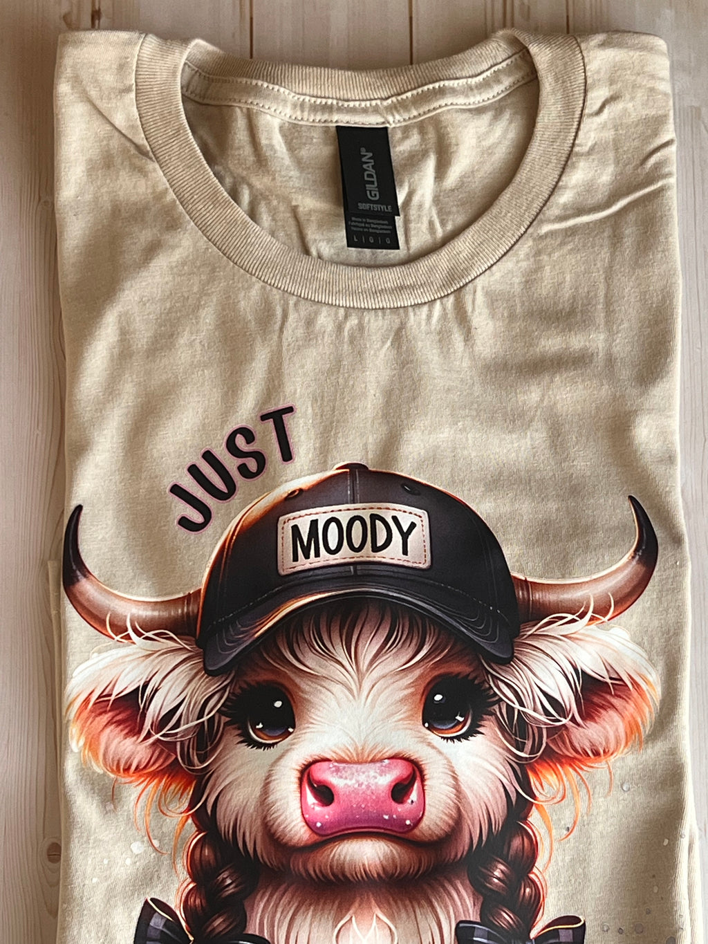 Gildan Just Moody T-Shirt Crewneck Short Sleeve