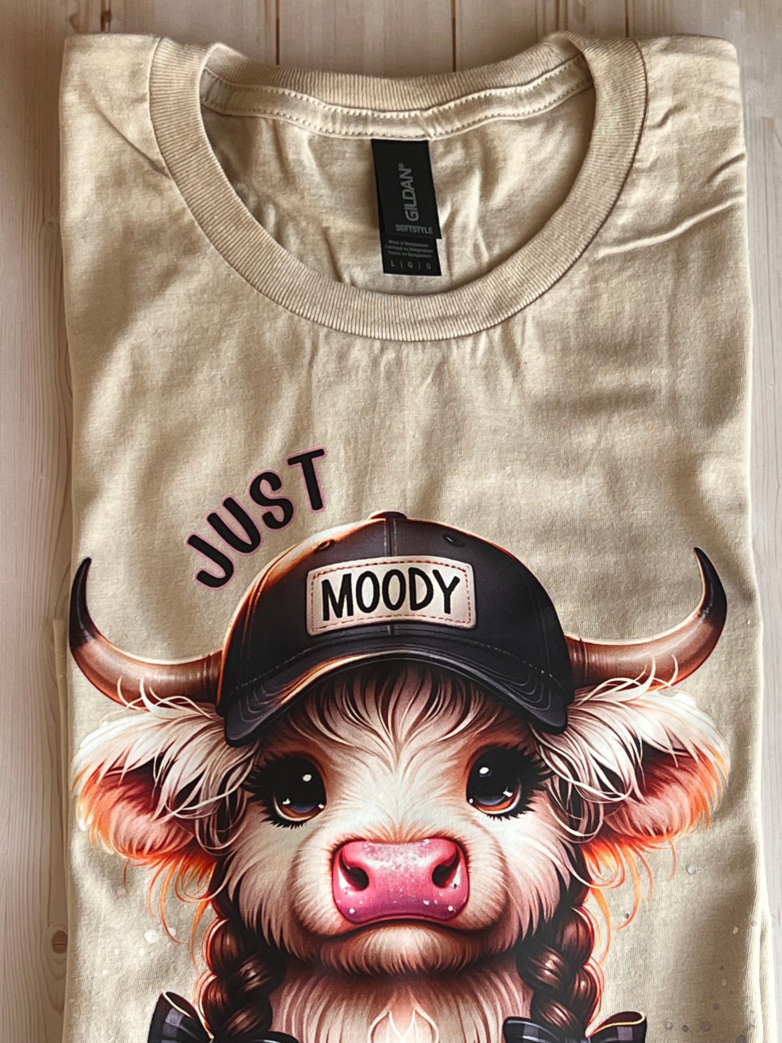 Gildan Just Moody T-Shirt Crewneck Short Sleeve