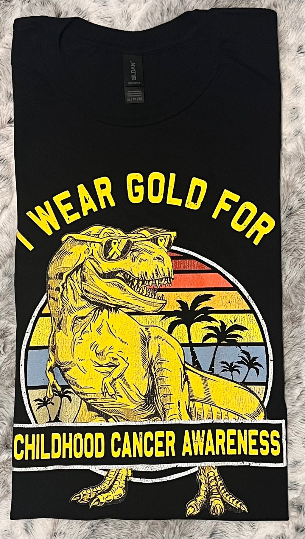 💛 “In September We Wear Gold” Childhood Cancer AwarenessT-Shirt Crewneck Short Sleeve