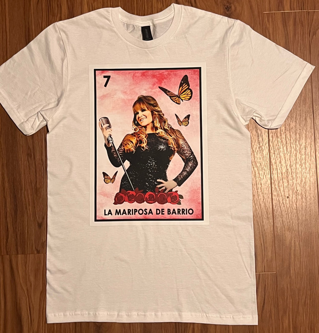 Gildan Mariposa De Barrio T-Shirt Crewneck Short Sleeve