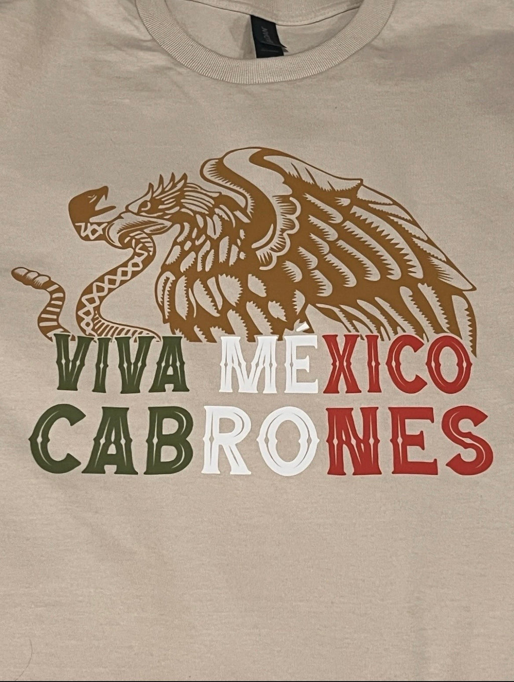 Gildan Viva México T-Shirt Crewneck Short Sleeve