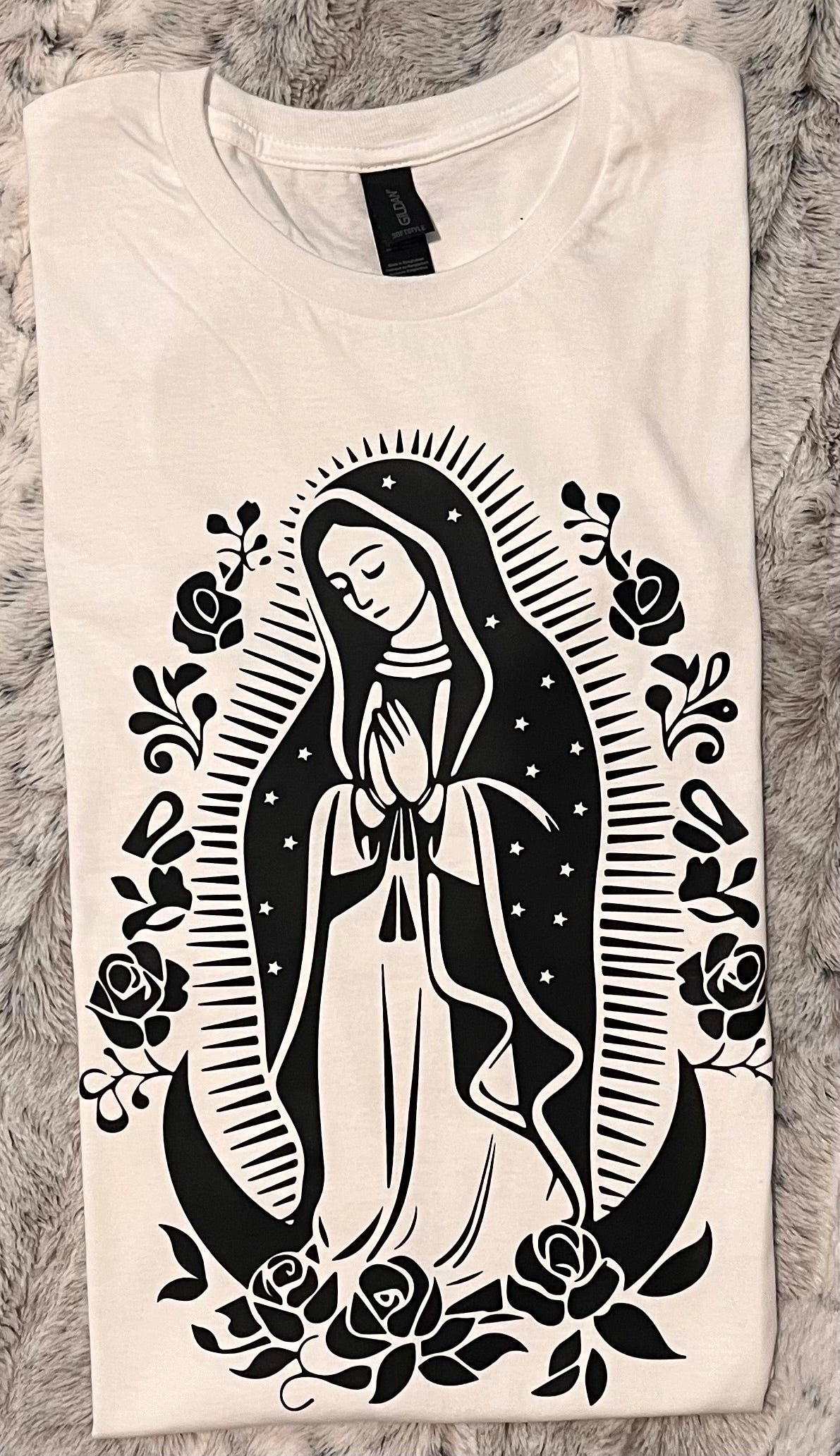 🌹 “Virgen de Guadalupe” Faith & Protection T-Shirt Crewneck Short Sleeve
