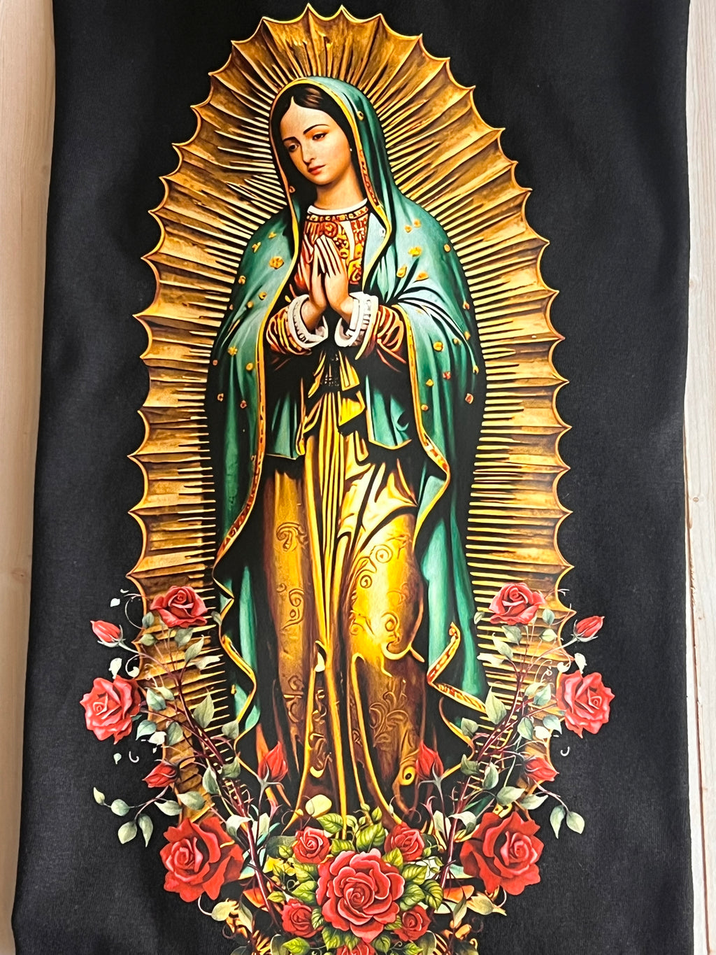 🌹 “Virgen de Guadalupe” Faith & Protection T-Shirt Crewneck Short Sleeve
