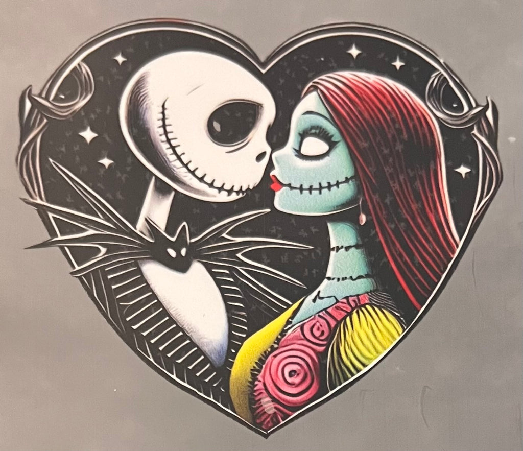 Jack & Sally Heart Love Beige Tee