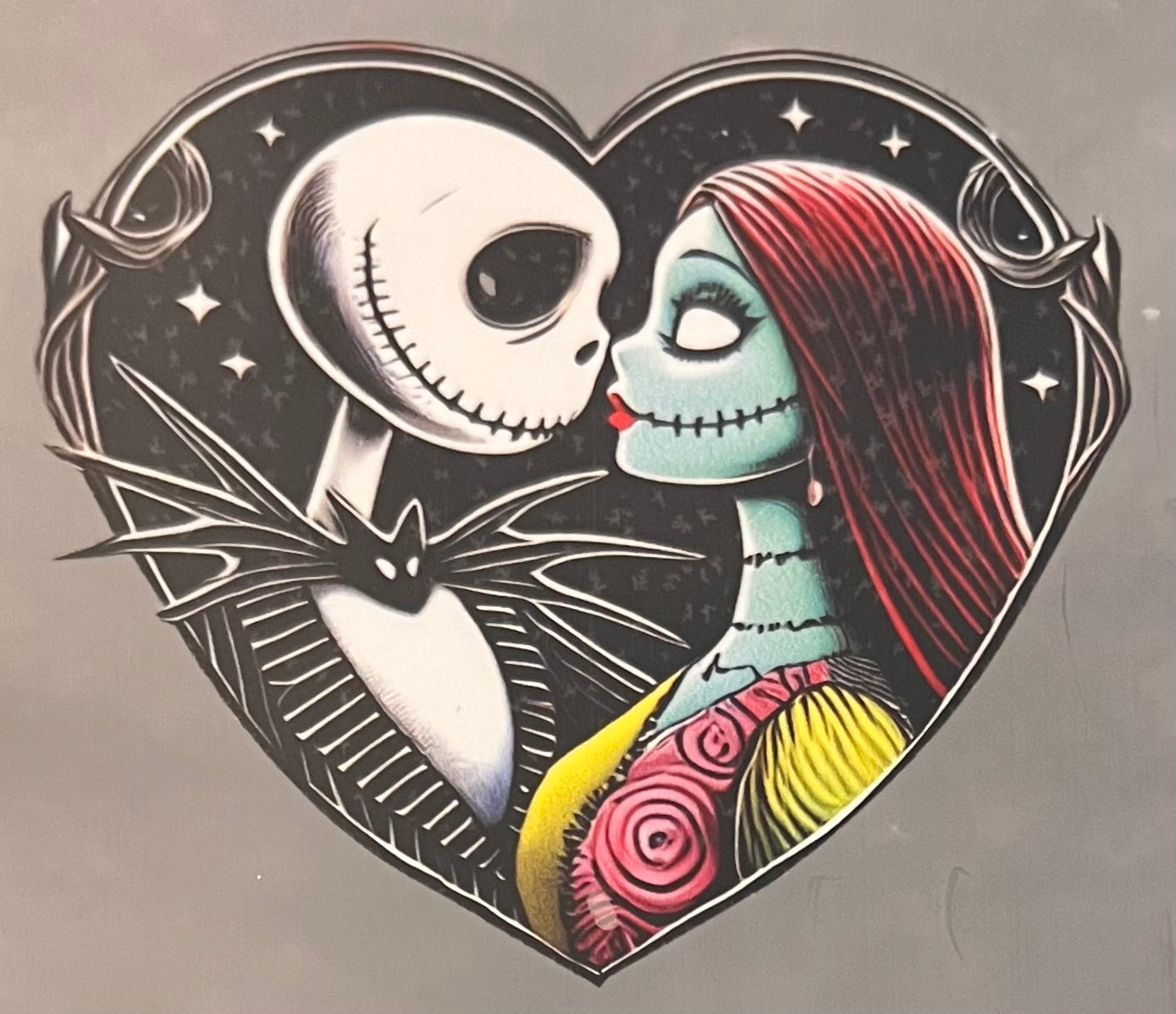 Jack & Sally Heart Love Beige Tee