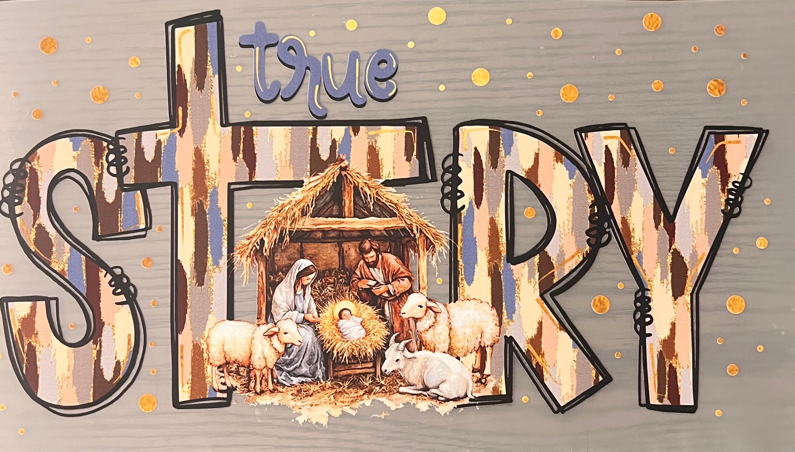 True Story Nativity Christmas Tee