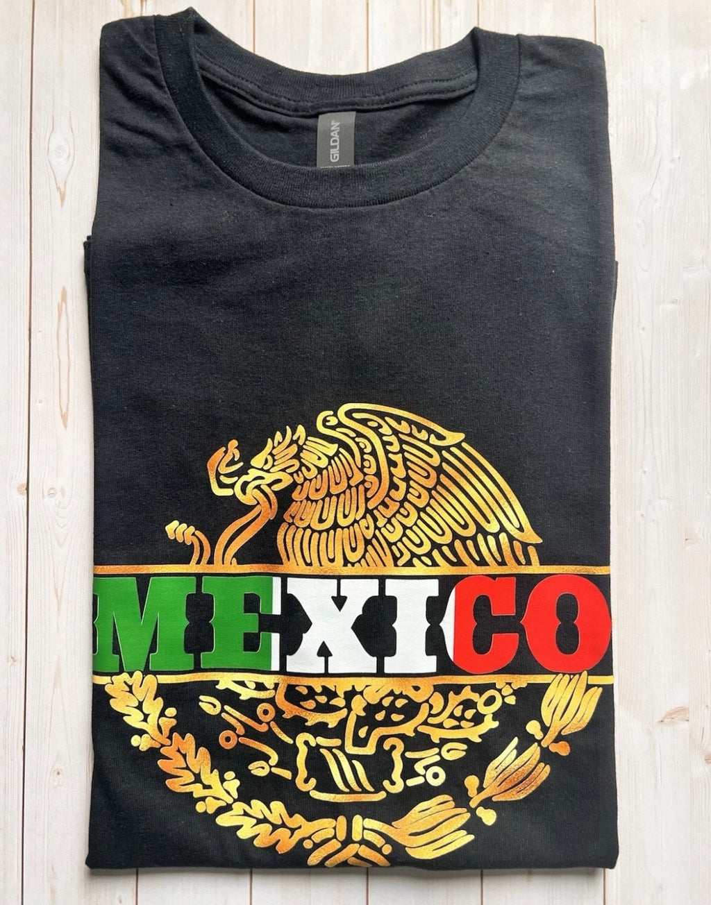 Gildan Mexico Crewneck T-Shirt Short Sleeve