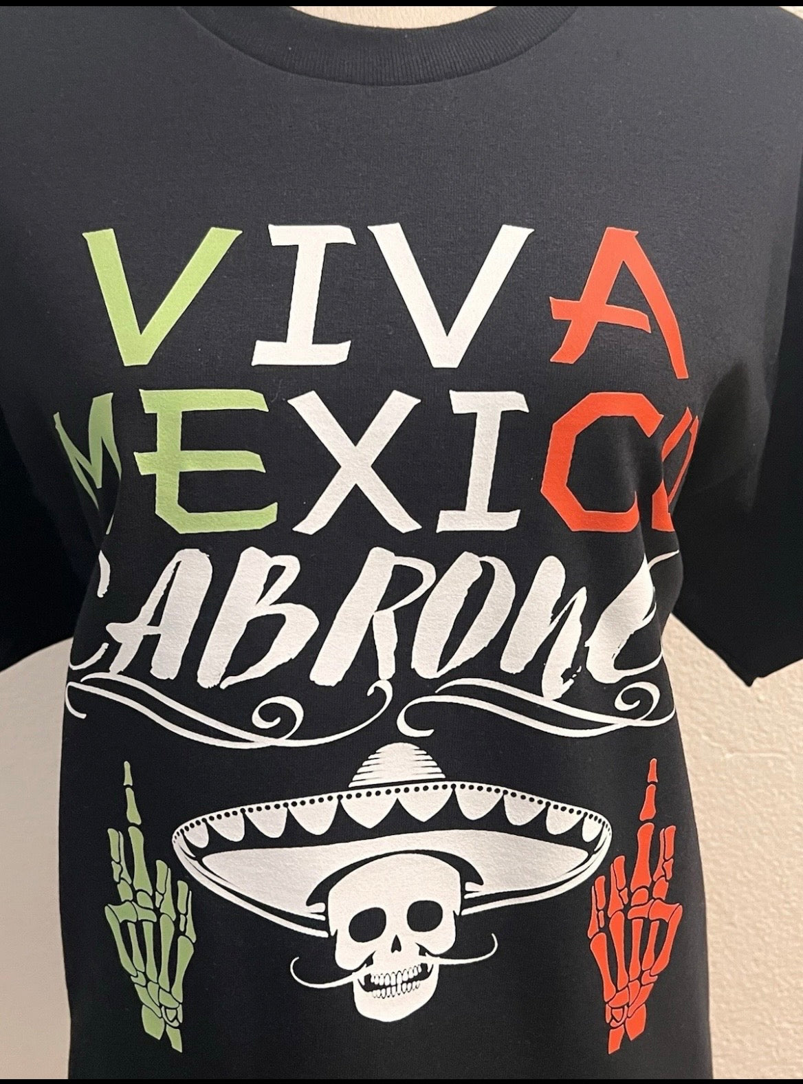 Gildan Viva México Crewneck T-Shirt Short Sleeve