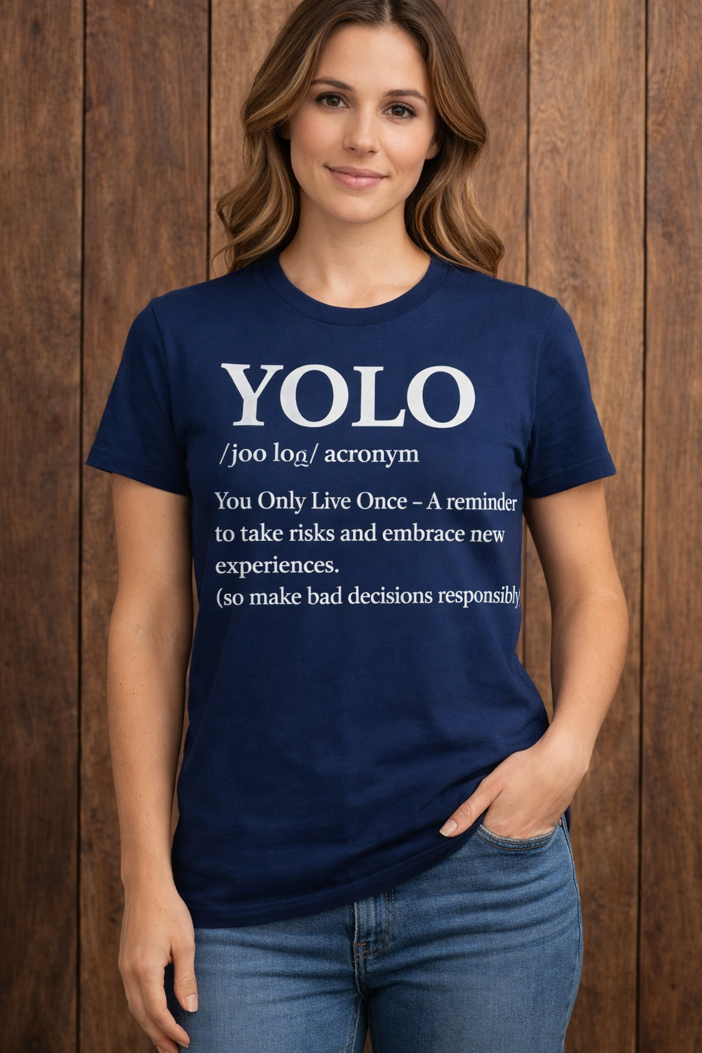 YOLO Definition T-Shirt – Make Bad Decisions Responsibly Tee