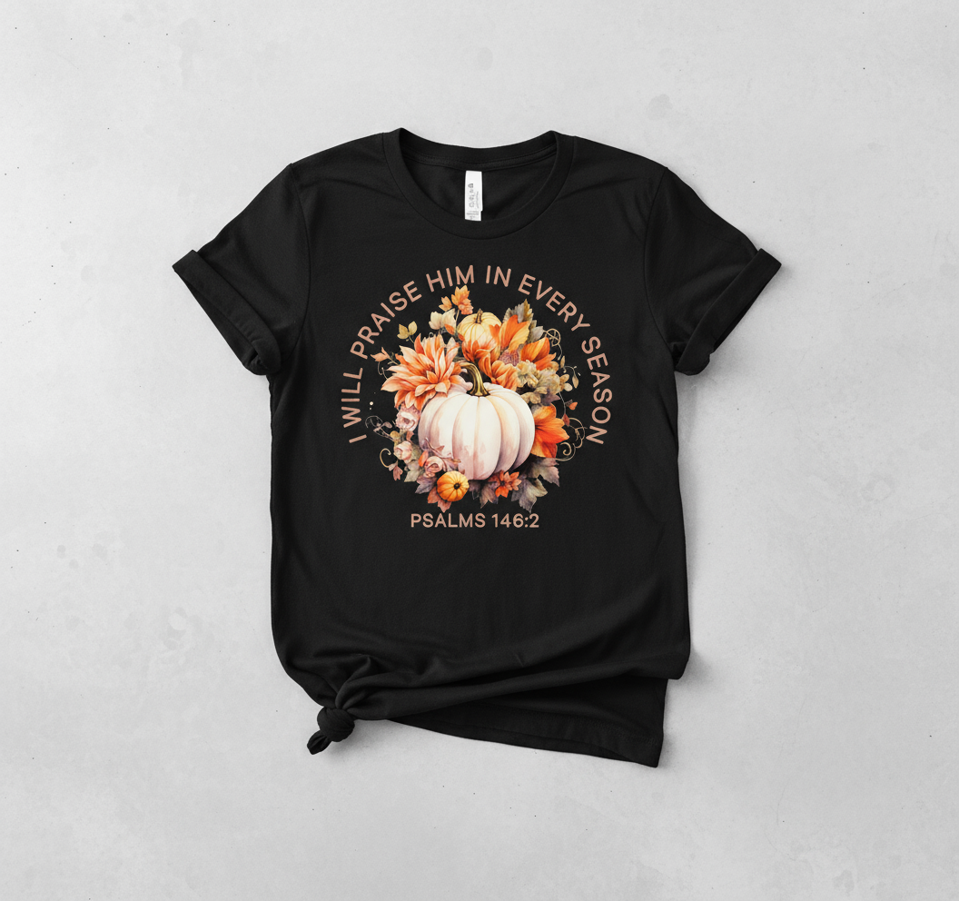 Black Praise Him Every Season Crewneck Mockup