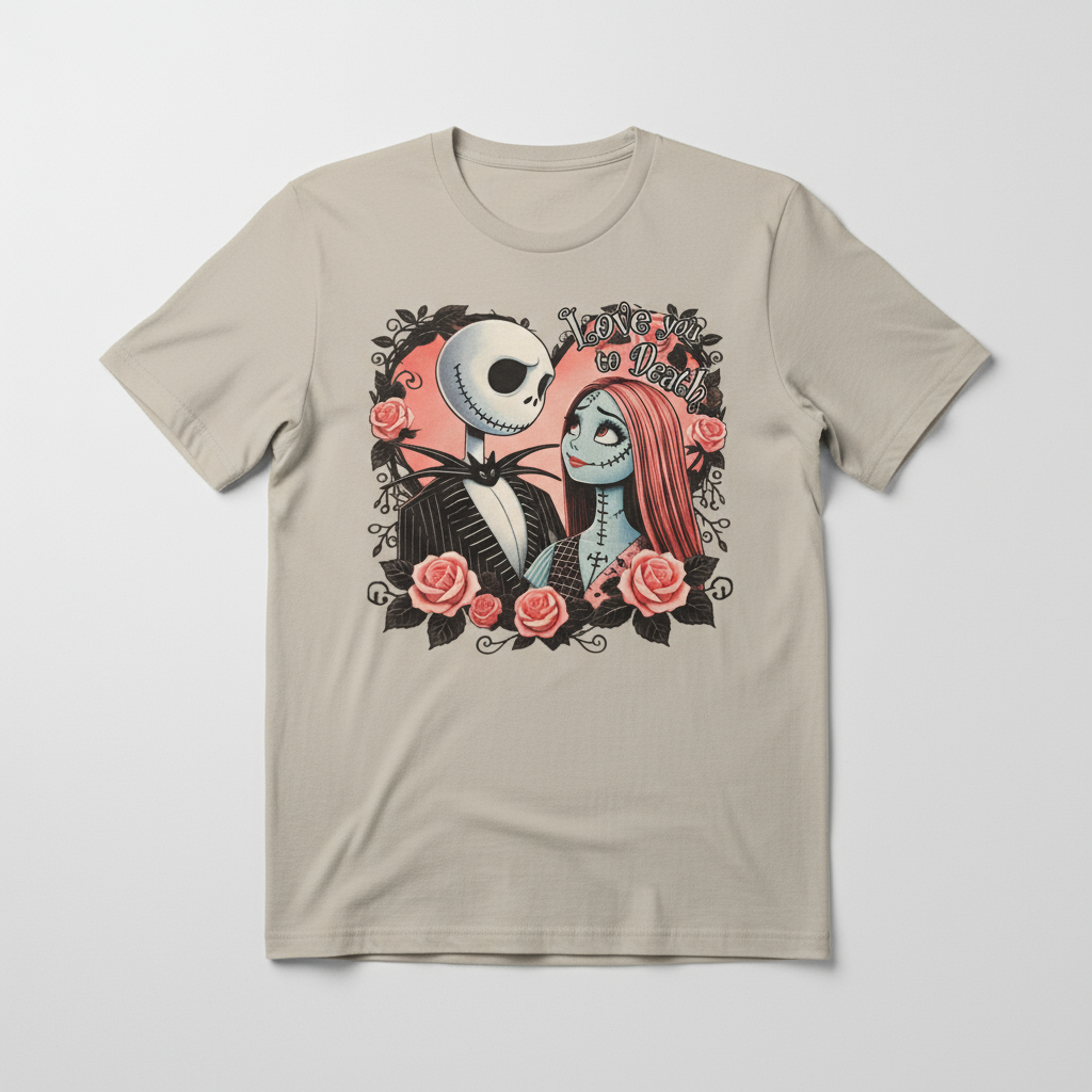 Love You to Death on Beige Crewneck