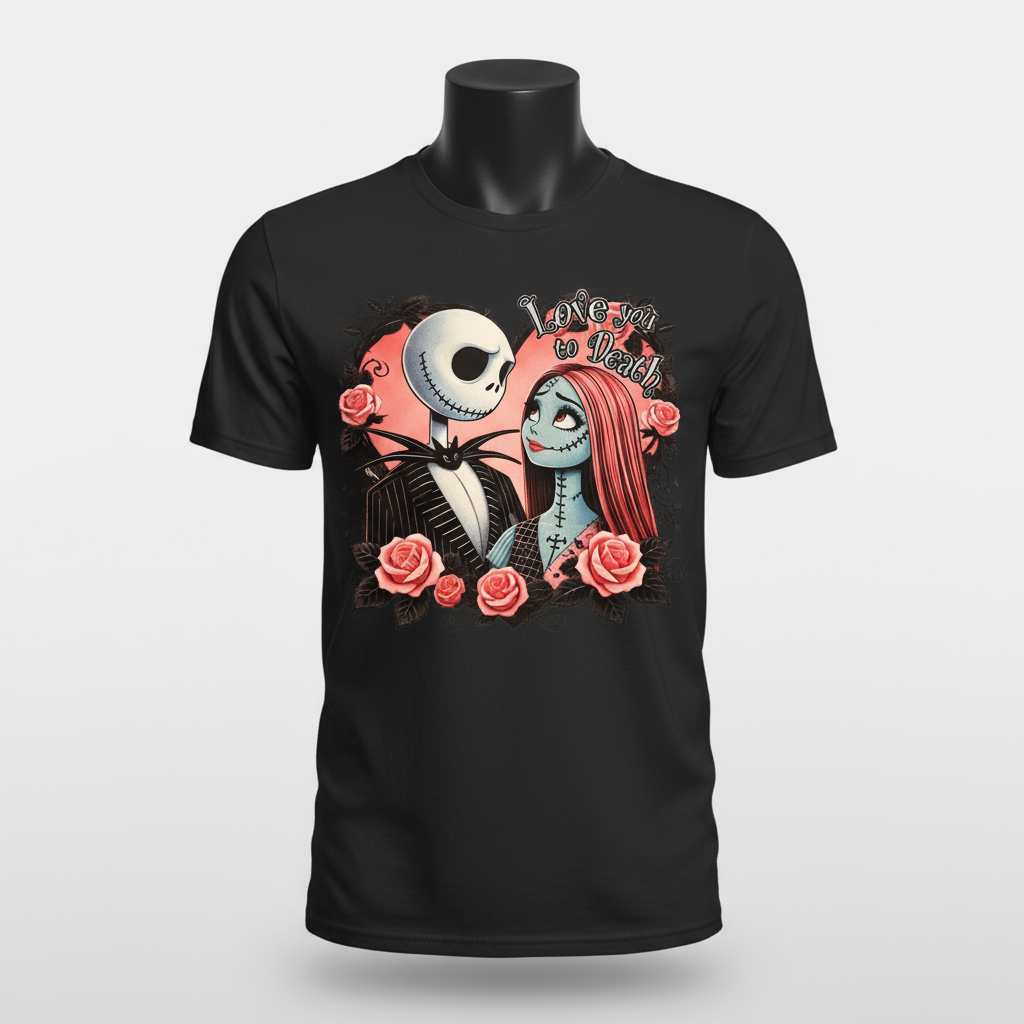 Love You to Death on Black Crewneck